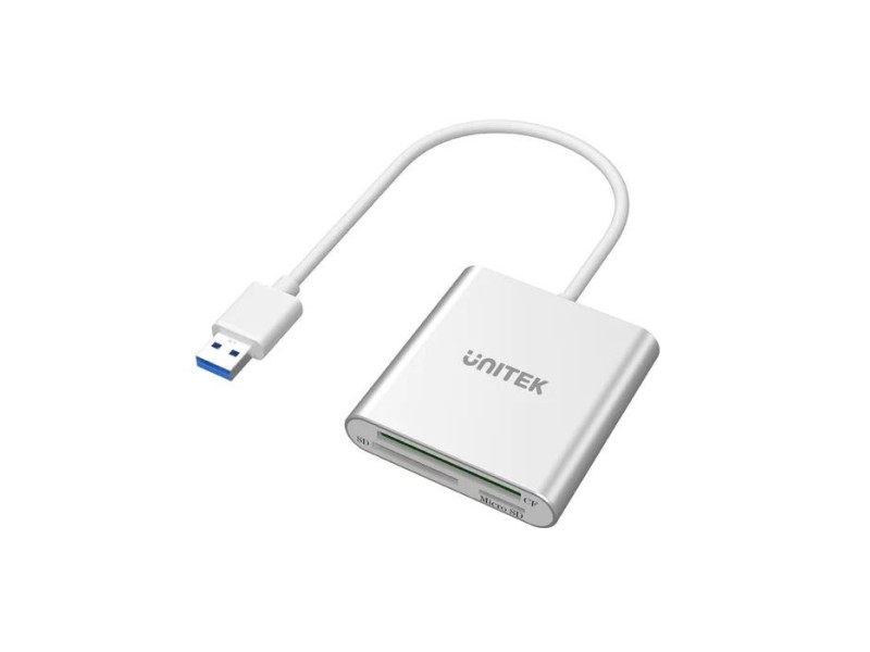 UNITEK Y-9313 card reader USB 3.2 Gen 1 (3.1 Gen 1) Silver Y-9313 – UNITEK Четци за карти