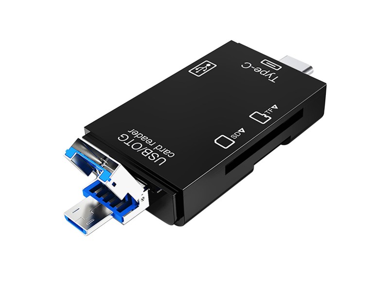 VAKOSS CARD READER 6IN1 USB A / MICRO USB / USB C / SD / MICRO SD / USB TC-R425X TC-R425X – VAKOSS Четци за карти