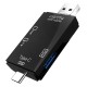 VAKOSS CARD READER 6IN1 USB A / MICRO USB / USB C / SD / MICRO SD / USB TC-R425X TC-R425X – VAKOSS Четци за карти