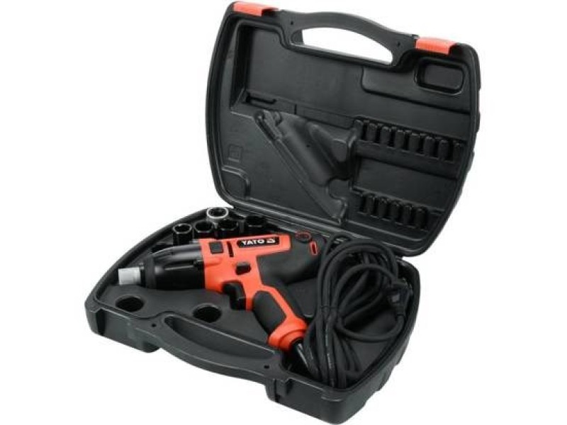 Yato YT-82020 power wrench 1/4 3300 RPM 450 N⋅m Black, Red 450 W Yato YT-82020 power wrench 1/4 3300 RPM 450 N⋅m Black, Red 450 W YT-82020 – YATO Ударни гайковери