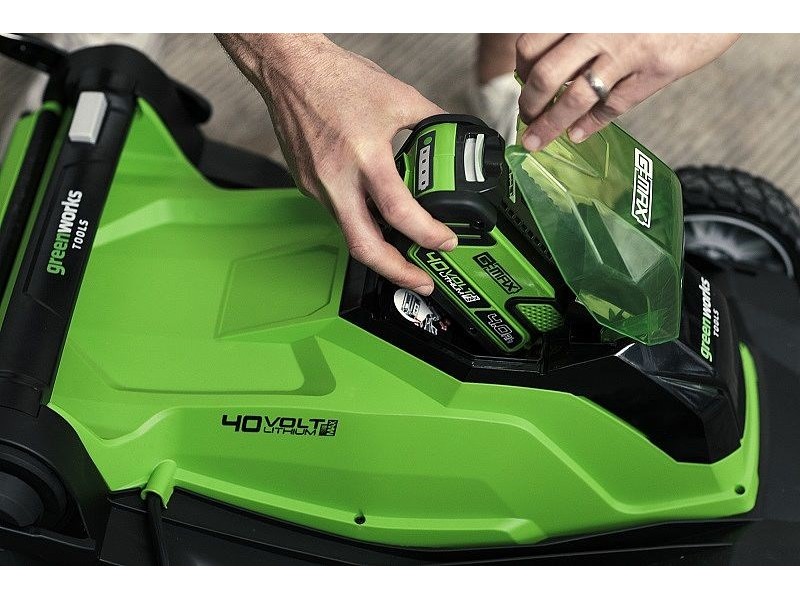 Cordless mower 40V 4Ah 41 cm Greenworks G40LM41K4 - 2504707UB 2504707UB – GREENWORKS Косачки