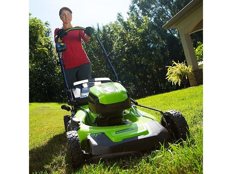 Cordless mower 60V 4Ah 46 cm Greenworks GD60LM46HPK4  - 2502807UB 2502807UB – GREENWORKS Косачки