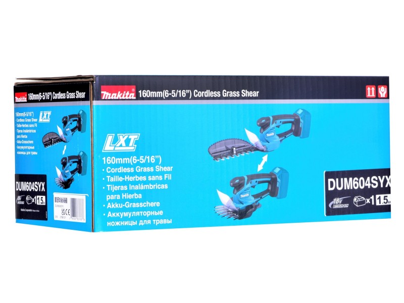 Makita DUM604SYX cordless grass shear Black,Turquoise Lithium-Ion (Li-Ion) 18 V DUM604SYX – MAKITA Тримери за храсти