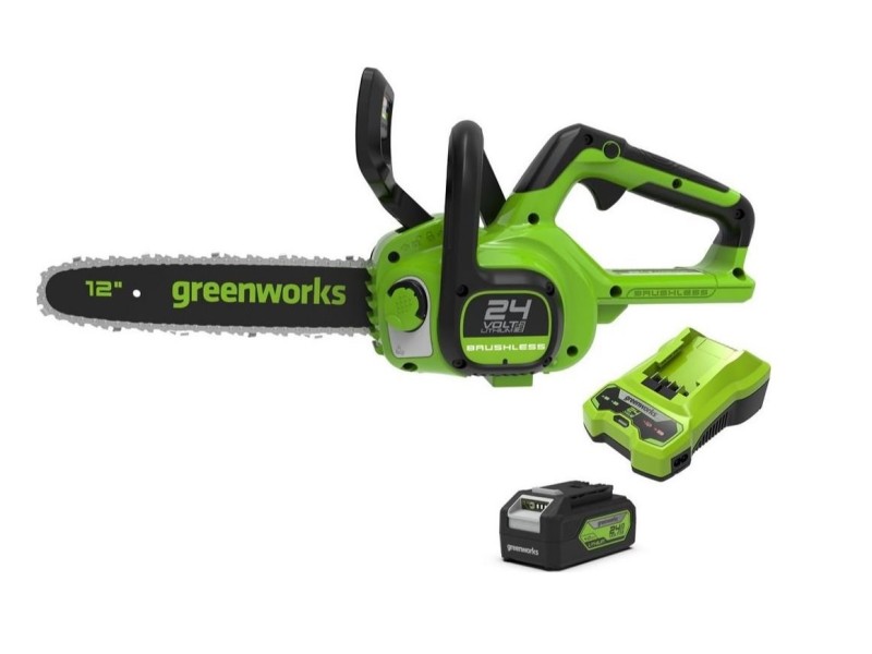 24V 4Ah 30 cm chainsaw Greenworks GD24CS30K4 - 2007007UB 2007007UB – GREENWORKS Верижни триони