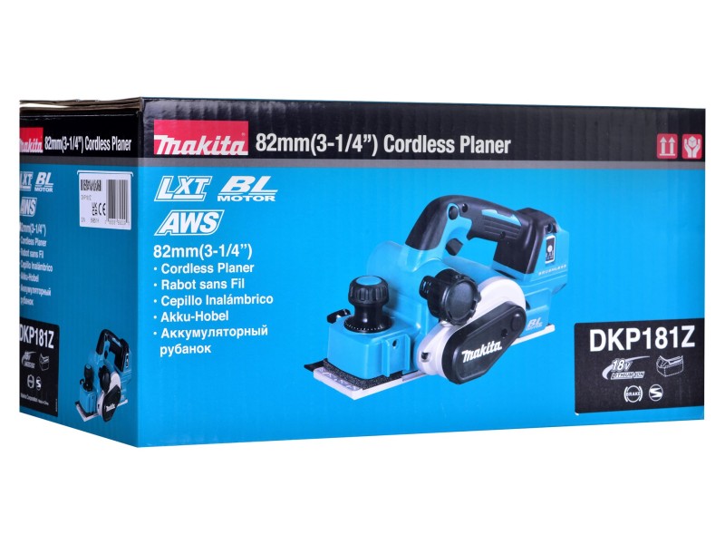 Makita DKP181Z power planer 12000 RPM Black,Blue DKP181Z – MAKITA Електрически рендета