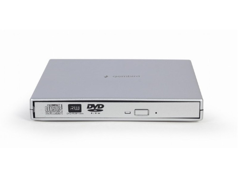 Gembird DVD-USB-02-SV optical disc drive DVD±RW Silver DVD-USB-02-SV – GEMBIRD Оптични устройства