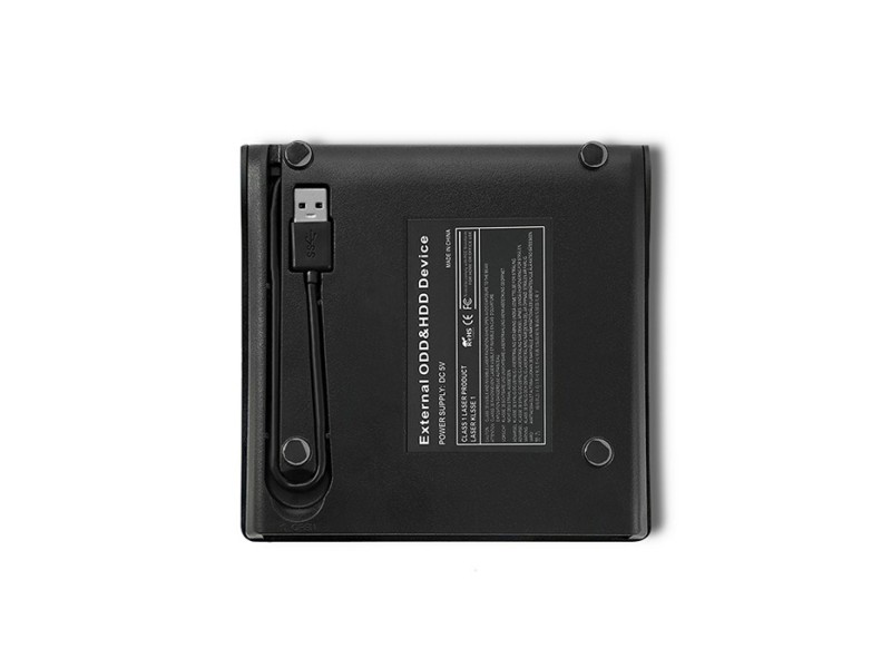 Qoltec 51857 External DVD-RW recorder |USB 3:0|Black 51857 – Qoltec Оптични устройства