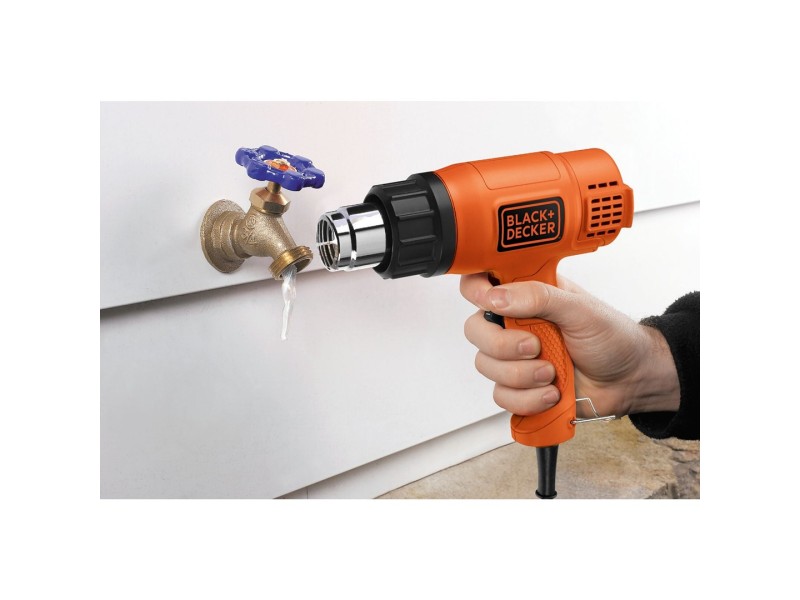 Black & Decker KX1650-QS heat gun 740 l/min 600 °C 1750 W Black, Orange KX1650-QS – Black&Decker Пистолети за горещ въздух