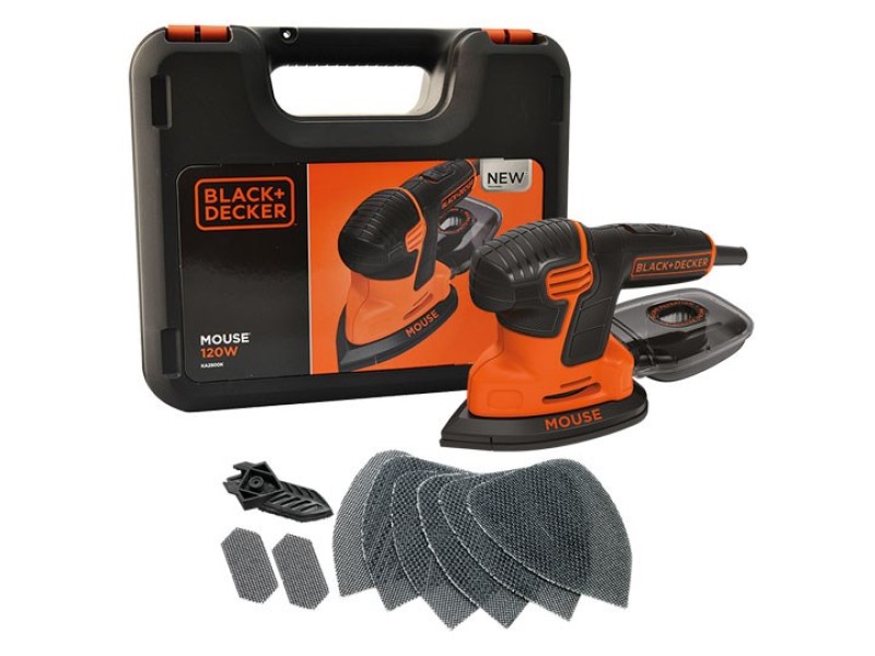 Multi-function sander 120W case BLACK & DECKER KA2500K-QS – Black&Decker Електрически виброшлайфове