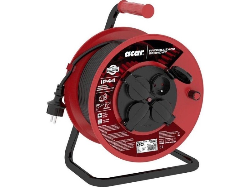 Acar PZ-4Z/STM H05RR-F 3G2.5 20M Retractable extension cable M02112 – Acar Комплекти с инструменти