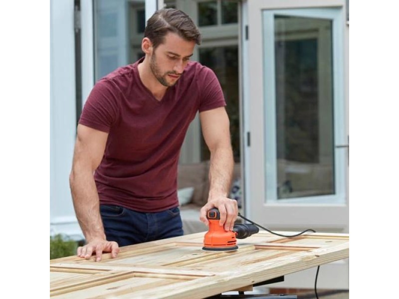 Black & Decker BEW210 Orbital sander 14000 RPM Black, Orange BEW210-QS – BLACK+DECKER Полиращи ексцентър шлифовъчни машини
