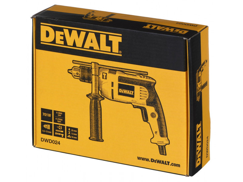 DeWALT DWD024 drill Key Black,Silver,Yellow 2800 RPM 16.5 kg DeWALT DWD024 drill Key Black,Silver,Yellow 2800 RPM 16.5 kg