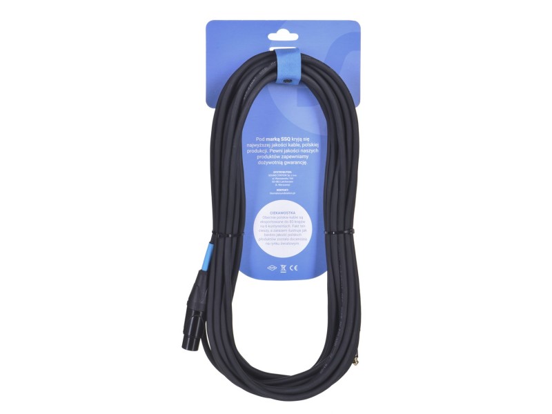 SSQ Cable XZJM10 - Jack mono - XLR female cable, 10 metres SS-1465 – SOUND STATION QUALITY (SSQ) Звукови Системи