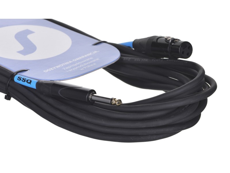 SSQ Cable XZJM10 - Jack mono - XLR female cable, 10 metres SS-1465 – SOUND STATION QUALITY (SSQ) Звукови Системи