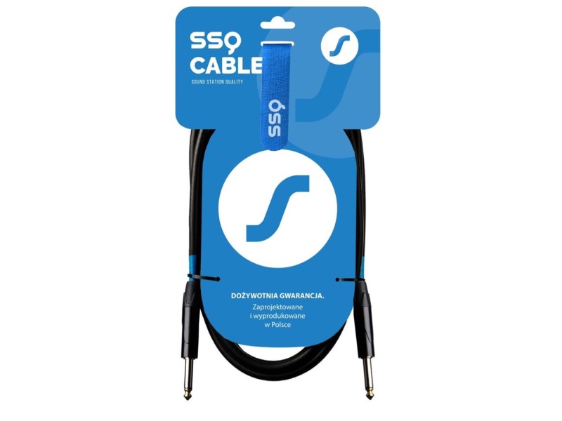 SSQ JMPJMP1 SS-1444 Cable Jack Mono - Jack Mono 1 m Black SS-1444 – SOUND STATION QUALITY (SSQ) Звукови Системи