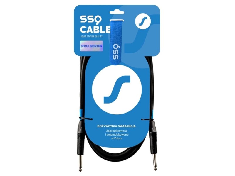 SSQ JMPJMP2 Pro - 6.3 mm mono jack cable - 6.3 mm mono jack with Neutrik terminals, 2 m SS-1834 – SOUND STATION QUALITY (SSQ) Звукови Системи