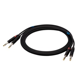 SSQ JSJS1 SS-1456 Cable 2x Jack Stereo - 2x Jack Stereo 1 m Black