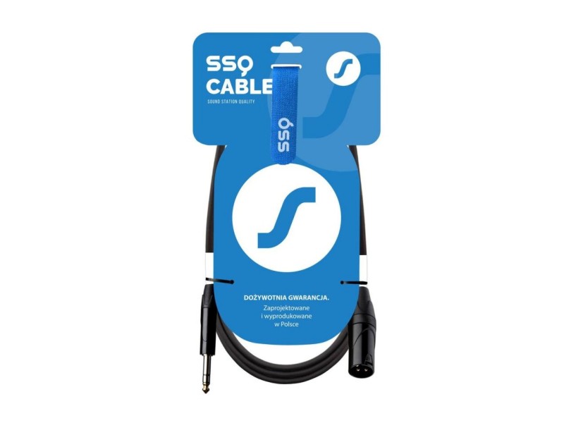 SSQ JSXM3 - XLR male - Jack stereo 6,3 mm cable , 3 m SS-2029 – SOUND STATION QUALITY (SSQ) Звукови Системи