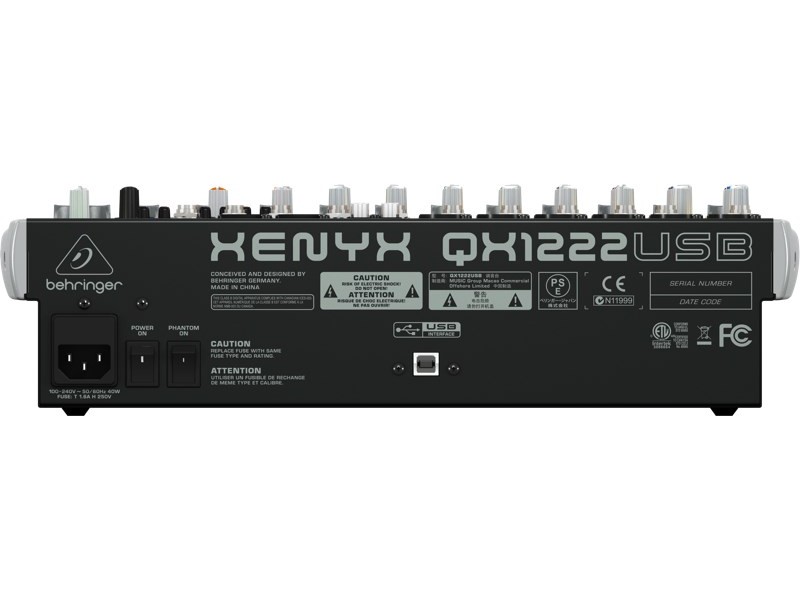 Behringer QX1222USB audio mixer 16 channels 27000362 – Behringer Звукови Системи
