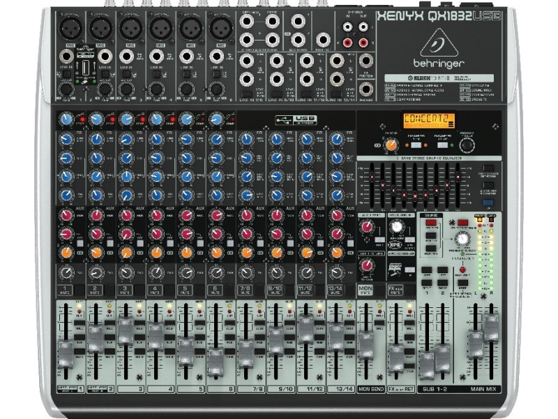 Behringer QX1832USB audio mixer 18 channels 27000364 – Behringer Звукови Системи