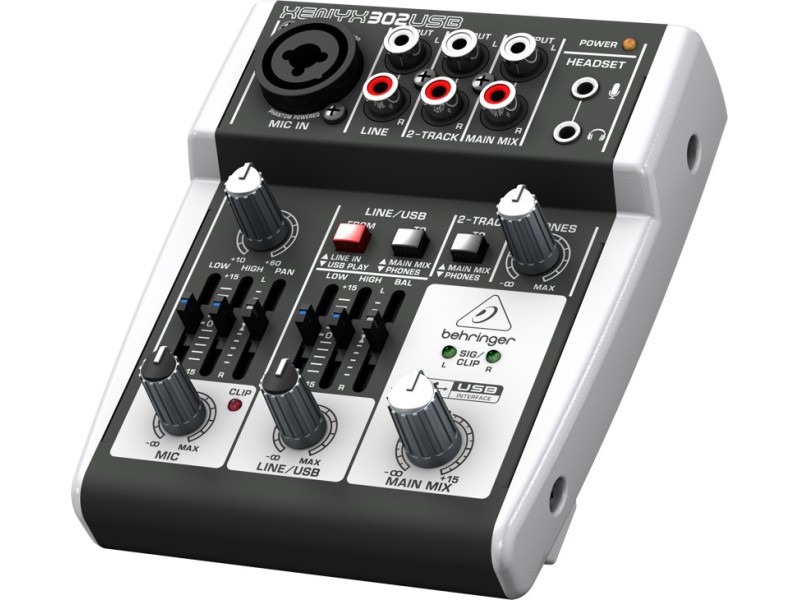Behringer X302USB audio mixer 5 channels 27000221 – Behringer Звукови Системи