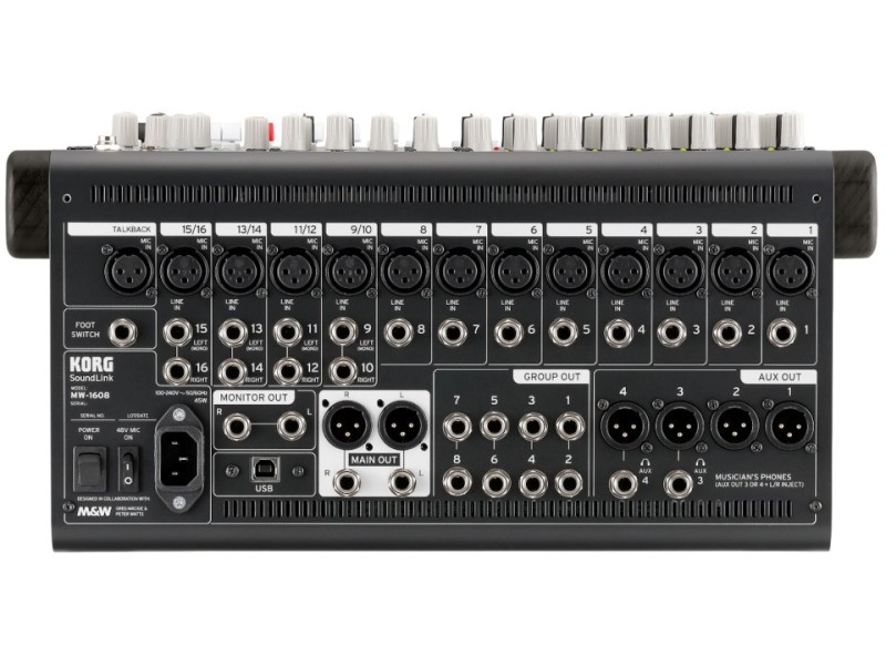 Korg SOUNDLINK MW-1608 NT - Hybrid analog/digital audio mixer 100023334000 –  Звукови Системи