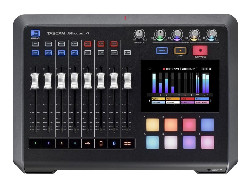 Tascam Mixcast 4 - mixer for podcast recording MIXCAST 4 – TASCAM Звукови Системи
