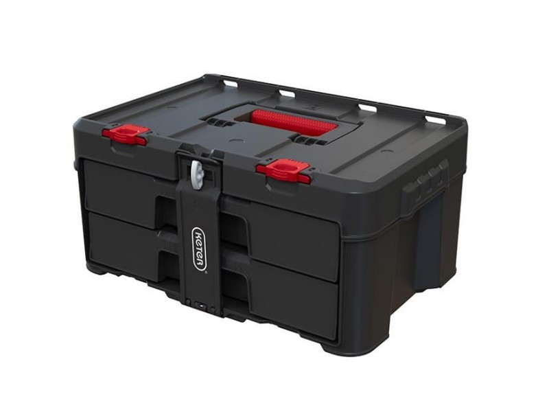 Toolbox KETER StackNRoll (17210832/253384) 2 drawers Black 253384 – KETER Кутии за инструменти