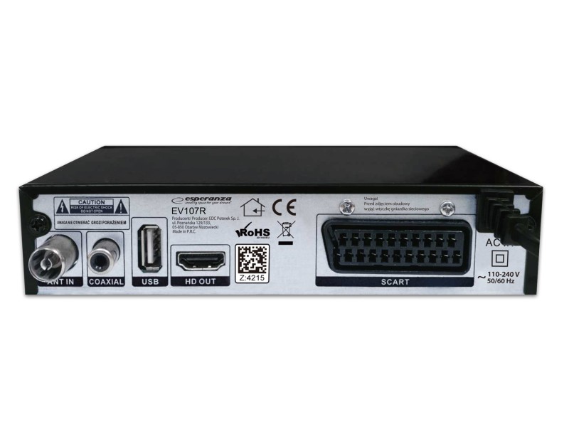 Esperanza EV107R TV set-top box Cable Black EV107R – Esperanza CD , Тонколони & Усилватели