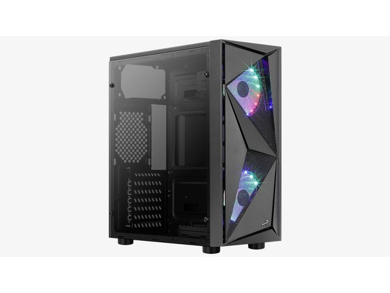 Aerocool Glider Cosmo-A-BK-v2 Midi Tower Black AEROPGSGLIDER-2RGB-A – Aerocool Компютърни кутии