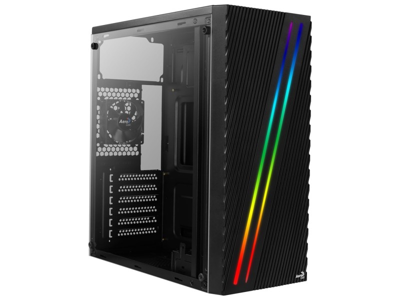 Aerocool Streak Midi Tower Black AEROPGSSTREAK-A-BKRG – Aerocool Компютърни кутии