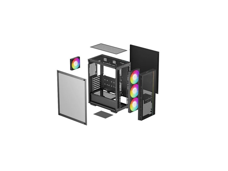 DeepCool MATREXX 55 MESH V4 C Midi Tower Black R-MATREXX55-BCAGA4-G-4 – DEEPCOOL Компютърни кутии