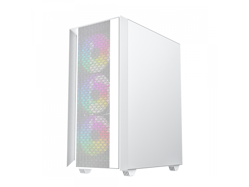 Gembird Fornax 4000W ARGB gaming ATX computer case, Midi Tower, backlight, White CCC-FC-4000W – GEMBIRD Компютърни кутии