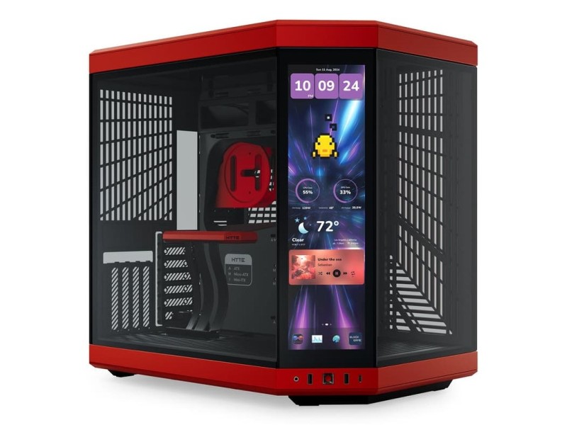 HYTE Y70 Touch Infinite Midi Tower Black, Cherry colour CS-HYTE-Y70TTI-RB – Hyte Компютърни кутии