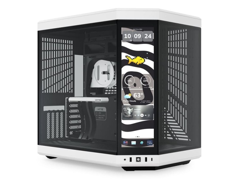 HYTE Y70 Touch Midi Tower Black, White CS-HYTE-Y70-BW-L – Hyte Компютърни кутии