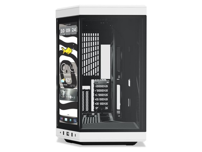 HYTE Y70 Touch Midi Tower Black, White CS-HYTE-Y70-BW-L – Hyte Компютърни кутии