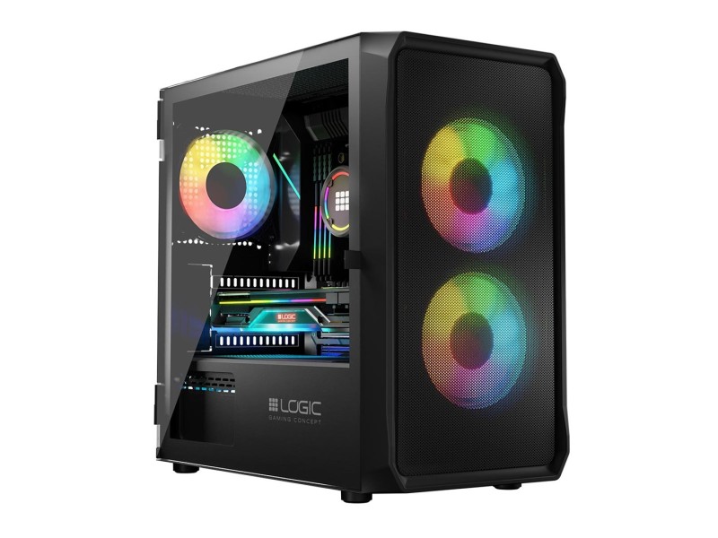 Logic PORTOS ARGB MINI USB 3.0 Case Black AM-PORTOS-10-0000000-0002 – LOGIC Компютърни кутии