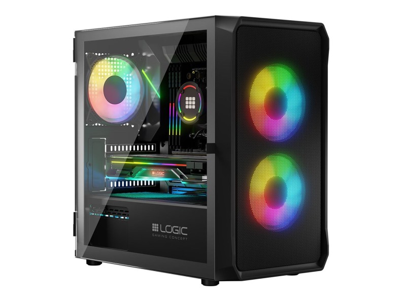 Logic PORTOS ARGB MINI USB 3.0 Case Black AM-PORTOS-10-0000000-0002 – LOGIC Компютърни кутии