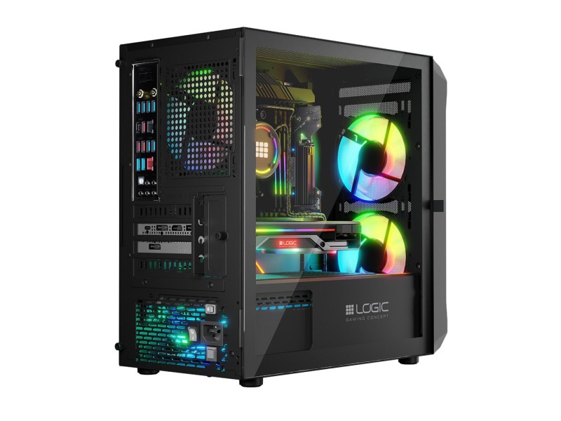 Logic PORTOS ARGB MINI USB 3.0 Case Black AM-PORTOS-10-0000000-0002 – LOGIC Компютърни кутии
