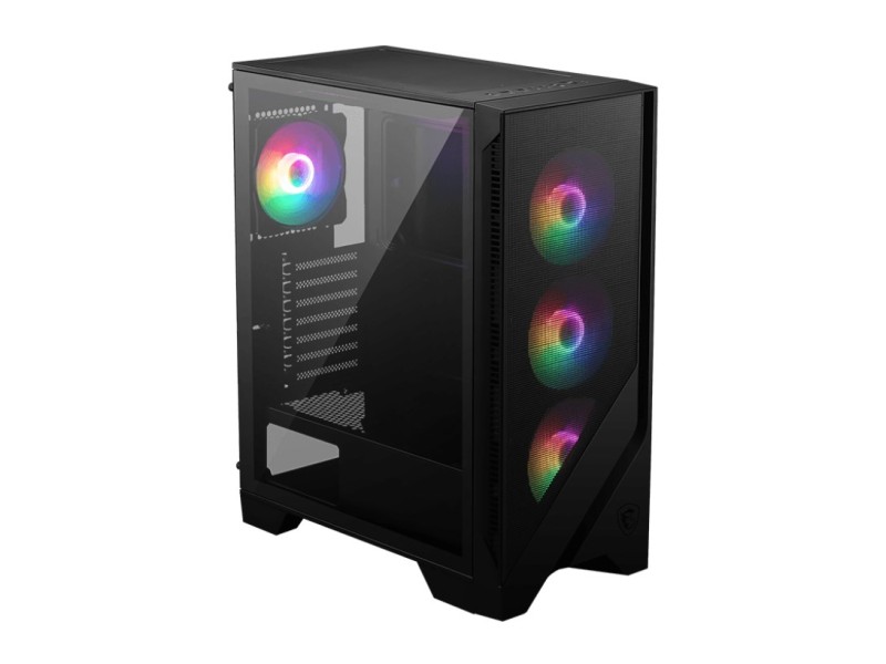 MSI MAG FORGE 120A AIRFLOW computer case Midi Tower Black, Transparent 306-7G23A21-809 – MSI  Компютърни кутии