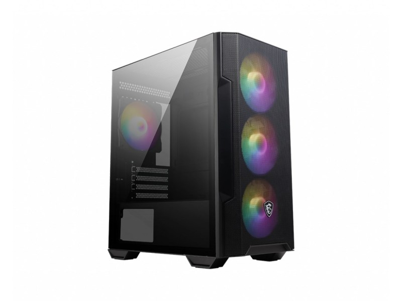 MSI MAG FORGE M100R computer case Midi Tower Black, Transparent 306-7G20R21-809 – MSI  Компютърни кутии