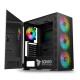 SAVIO PC Case Raptor X1 ARGB Glass/Mesh Black SAVGC-RAPTORX1 – SAVIO Компютърни кутии