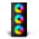SAVIO PC Case Raptor X1 ARGB Glass/Mesh Black SAVGC-RAPTORX1 – SAVIO Компютърни кутии