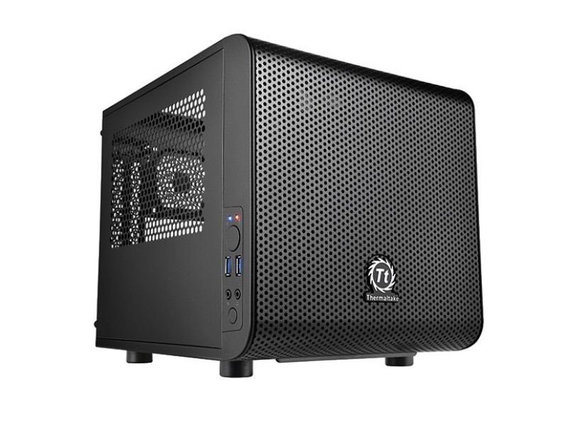 Thermaltake Core V1 Cube Black CA-1B8-00S1WN-00 – THERMALTAKE Компютърни кутии