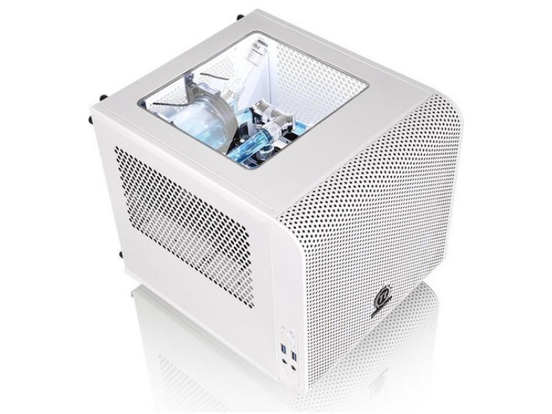 Thermaltake Core V1 Snow Edition Cube White CA-1B8-00S6WN-01 – THERMALTAKE Компютърни кутии