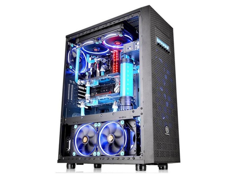 Thermaltake Core X71 TG Edition Full Tower Black CA-1F8-00M1WN-02 – THERMALTAKE Компютърни кутии