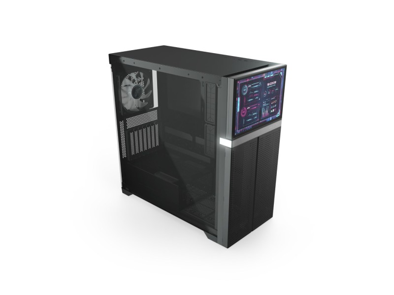 Valkyrie VK02 LCD Black Midi Tower VK-CASE02LCD –  Компютърни кутии