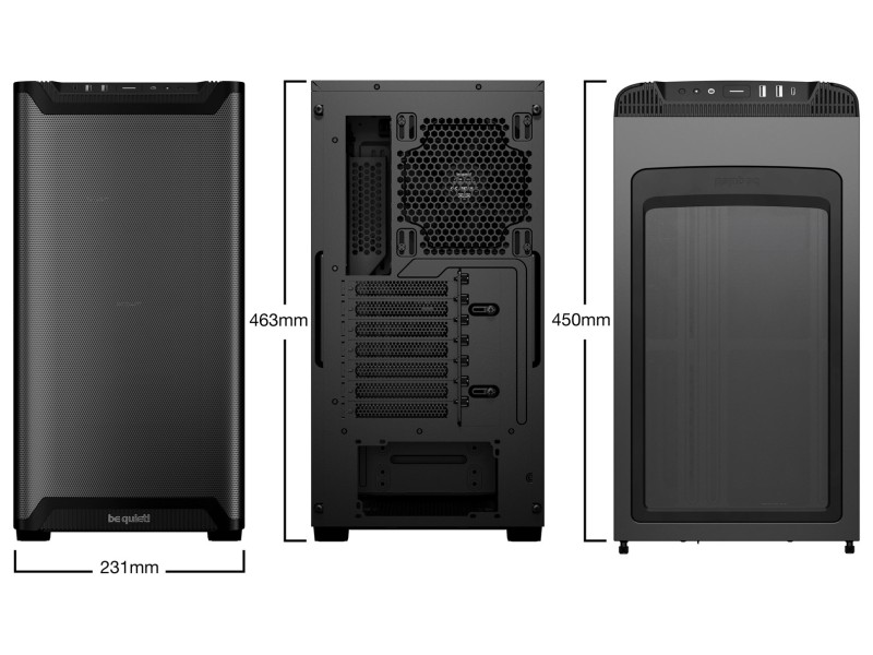 be quiet! PURE BASE 501 Airflow Window Black Midi Tower BGW74 – BE QUIET! Компютърни кутии