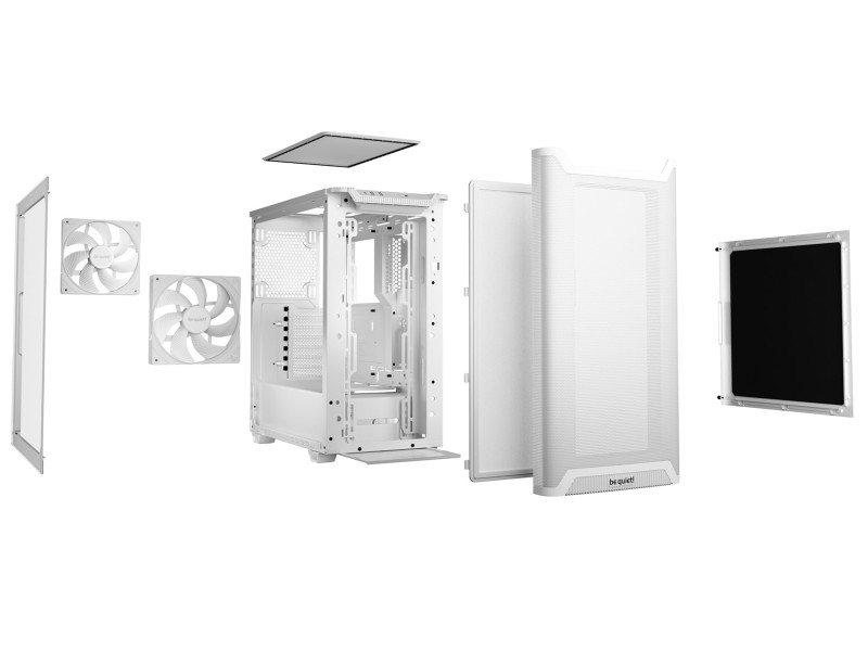 be quiet! PURE BASE 501 Airflow Window White Midi Tower BGW75 – BE QUIET! Компютърни кутии