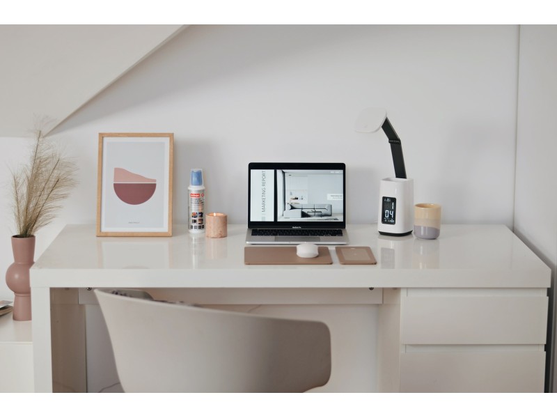 Activejet AJE-TECHNIC LED desk lamp with display white AJE-TECHNIC – Activejet Лампи